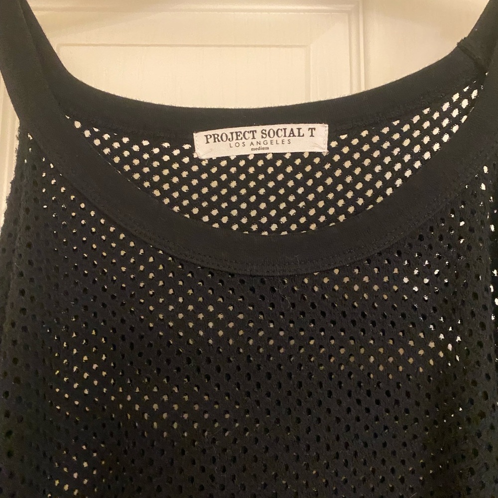 PROJECT SOCIAL. mesh sweater.
